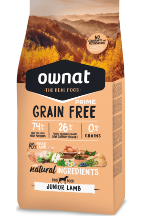Ownat Grain Free Prime - Cordero Junior
